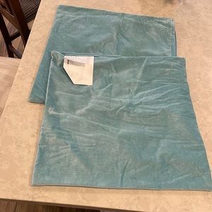 Turquoise velvet ikea pillow cover